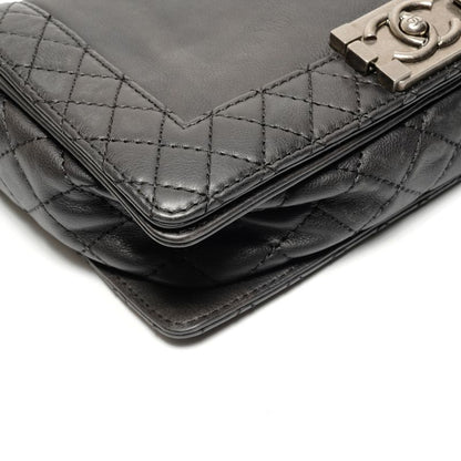 Chanel Shoulder Bag Gunmetal Chain