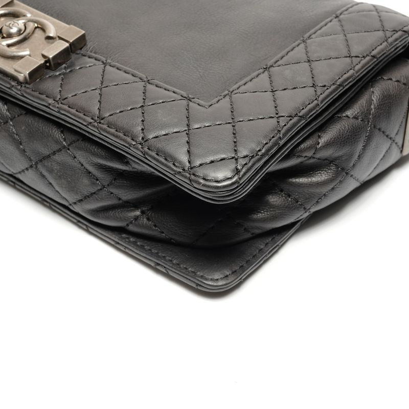 Chanel Shoulder Bag Gunmetal Chain