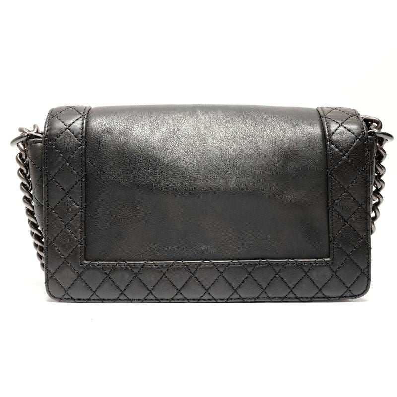 Chanel Shoulder Bag Gunmetal Chain