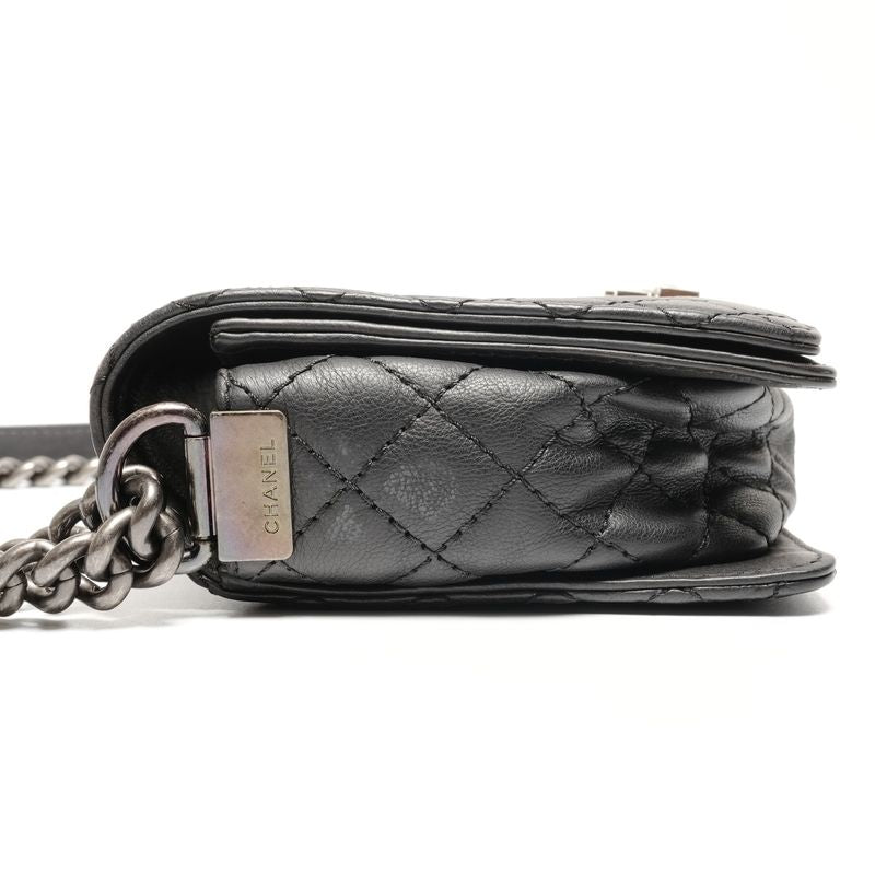 Chanel Shoulder Bag Gunmetal Chain