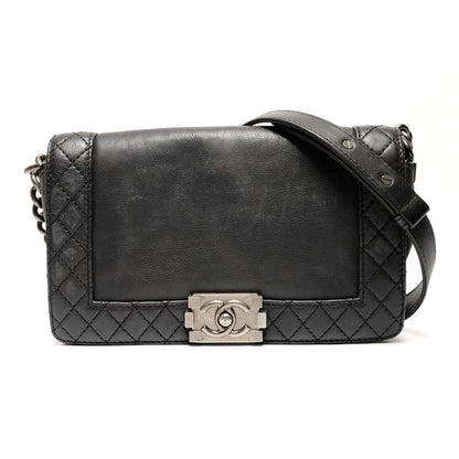 Chanel Shoulder Bag Gunmetal Chain