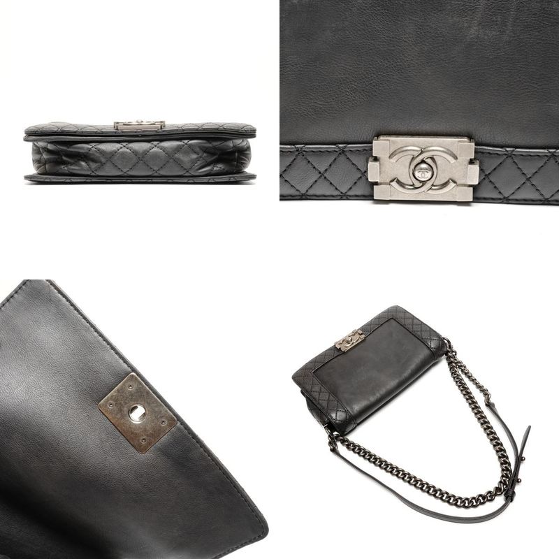 Chanel Shoulder Bag Gunmetal Chain