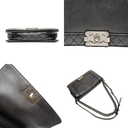 Chanel Shoulder Bag Gunmetal Chain