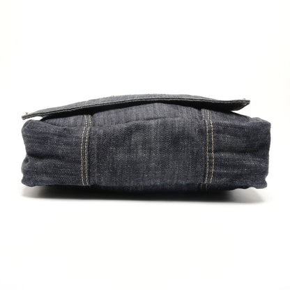 Chanel Shoulder Bag CC Logo Spark Ring Denim