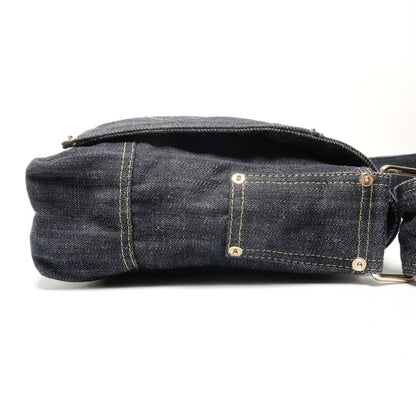 Chanel Shoulder Bag CC Logo Spark Ring Denim
