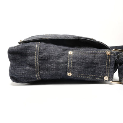Chanel Shoulder Bag CC Logo Spark Ring Denim