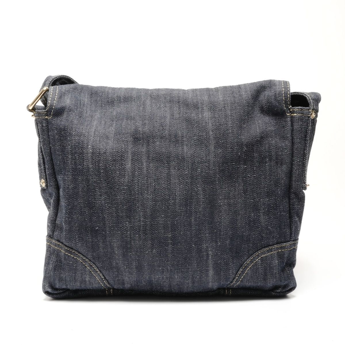 Chanel Shoulder Bag CC Logo Spark Ring Denim