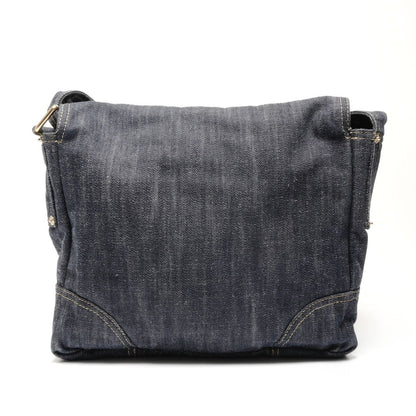 Chanel Shoulder Bag CC Logo Spark Ring Denim
