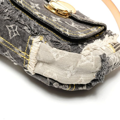 Louis Vuitton Shoulder Bag Monogram Denim Patchwork Pouch