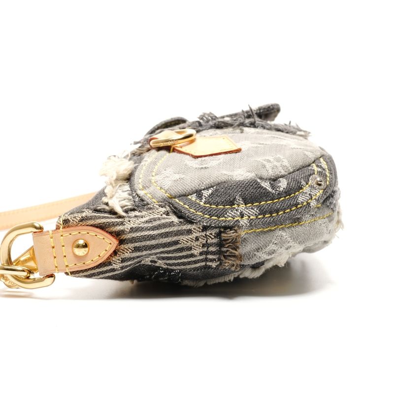 Louis Vuitton Shoulder Bag Monogram Denim Patchwork Pouch