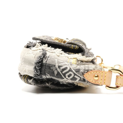 Louis Vuitton Shoulder Bag Monogram Denim Patchwork Pouch