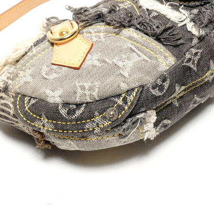 Louis Vuitton Shoulder Bag Monogram Denim Patchwork Pouch