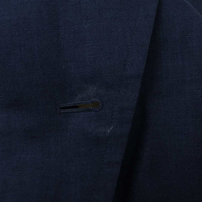 Saint Laurent Yves Vintage Set Skirt Hemp Linen M Navy