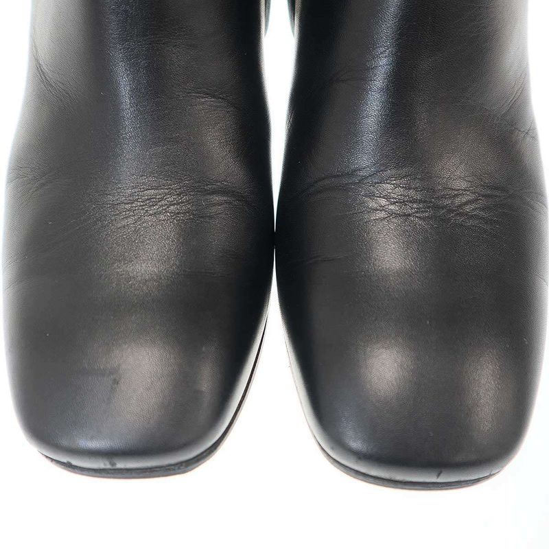Celine by Phoebe Philo Ankle Boot Side Zip Metal Heel Leather
