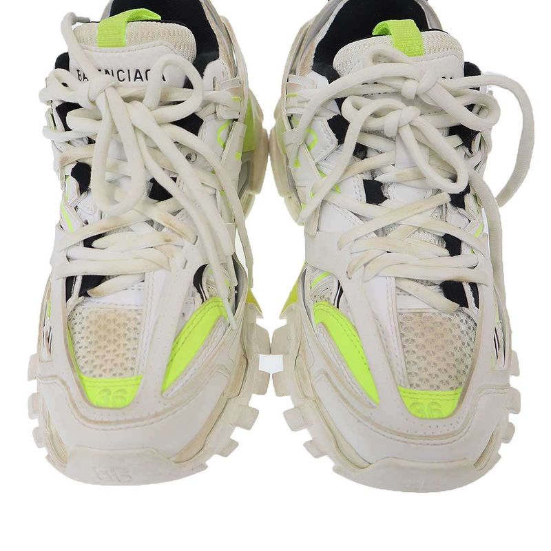 Balenciaga Track Trainer Sneakers White Yellow 36
