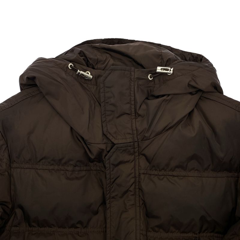 Gucci Hooded Down Jacket Brown 46