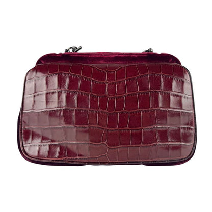 Prada Shoulder Bag Leather Velvet