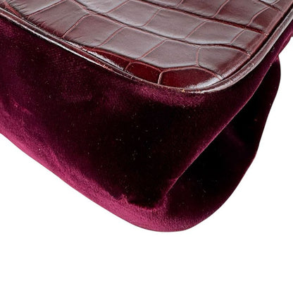 Prada Shoulder Bag Leather Velvet