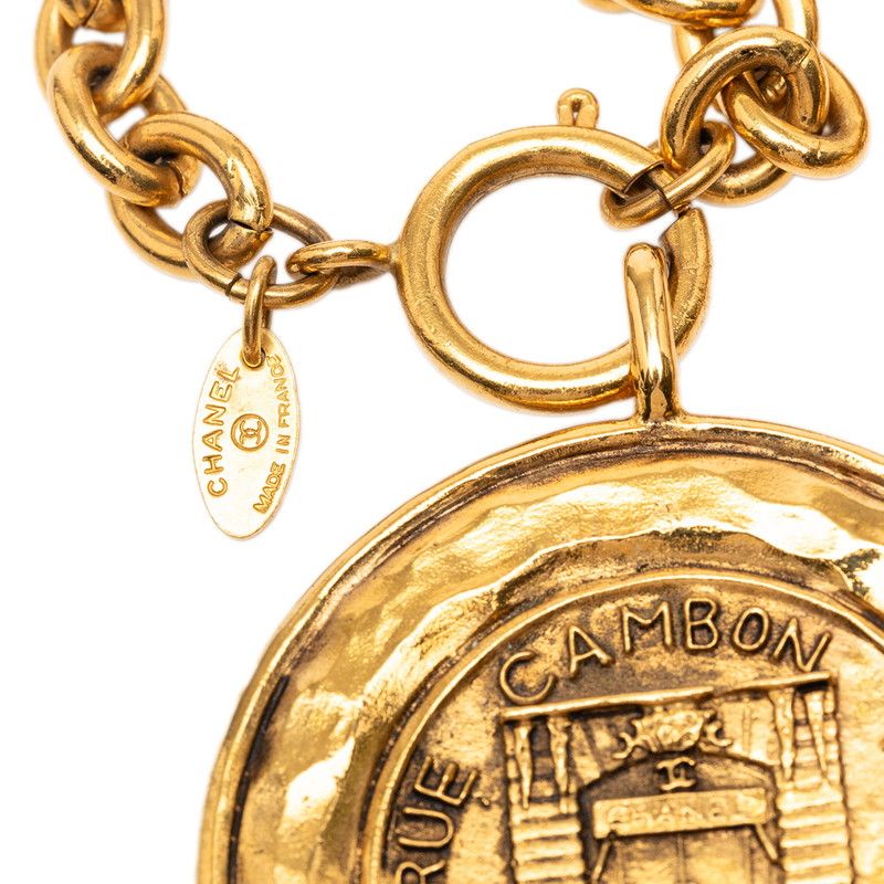 Chanel CC Logo 31 Rue Cambon Paris Gold Plated