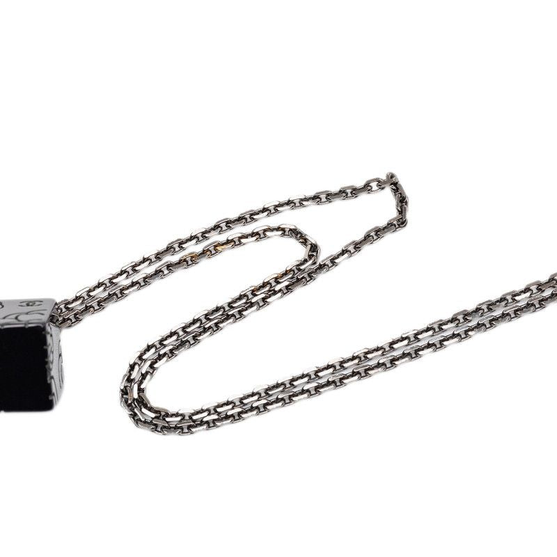 Chanel CC Logo Camellia Cube Black Plastic Metal