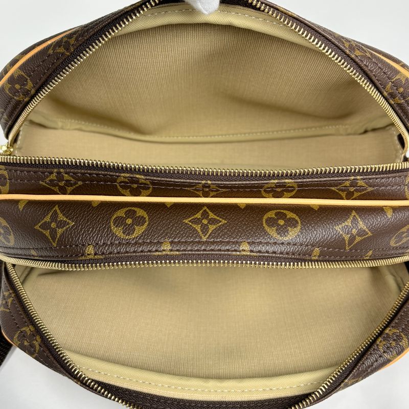 Louis Vuitton Reporter PM Crossbody Shoulder Bag Monogram Brown