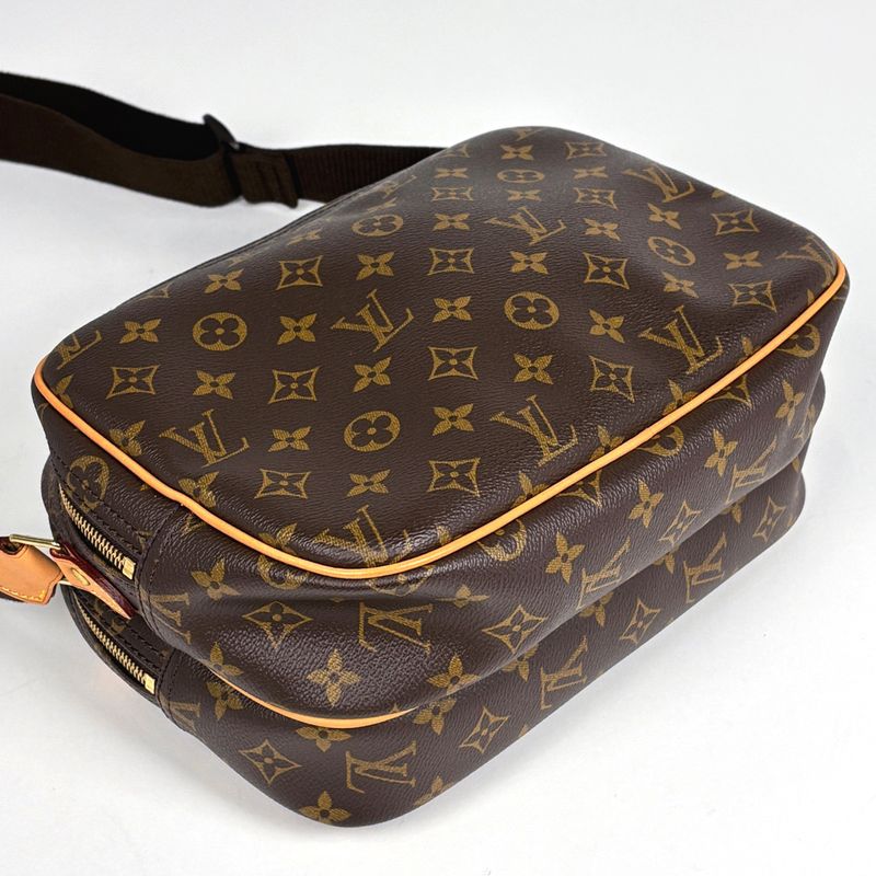 Louis Vuitton Reporter PM Crossbody Shoulder Bag Monogram Brown
