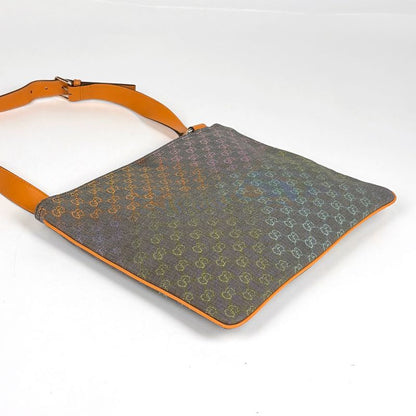 Gucci GG Pattern Shoulder Bag Logo Crossbody Yellow