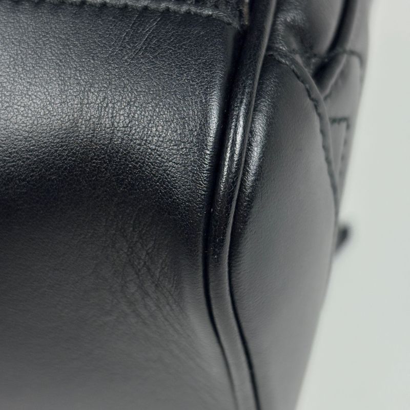 Gucci GG Marmont Backpack Logo Leather Black