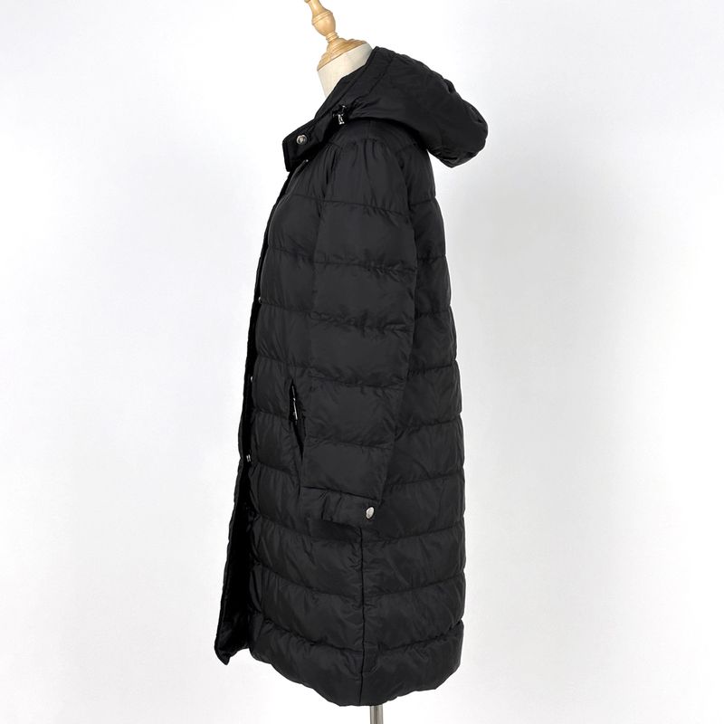 Prada Hoodie Down Jacket Double Zip Black