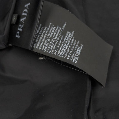 Prada Hoodie Down Jacket Double Zip Black
