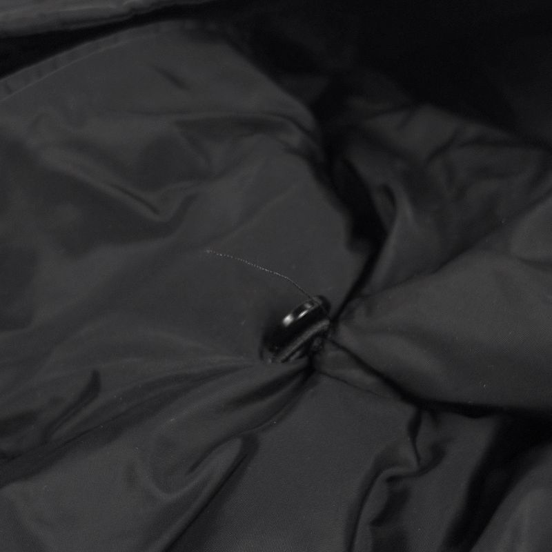 Prada Hoodie Down Jacket Double Zip Black