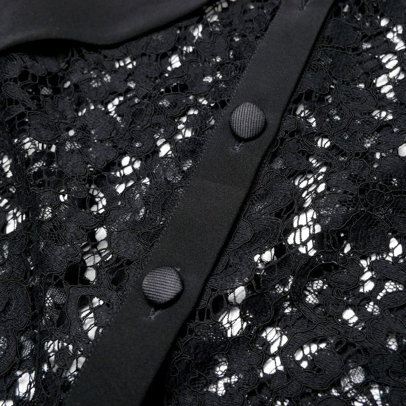 Dolce & Gabbana Dress Full Lace Satin Ribbon Thai