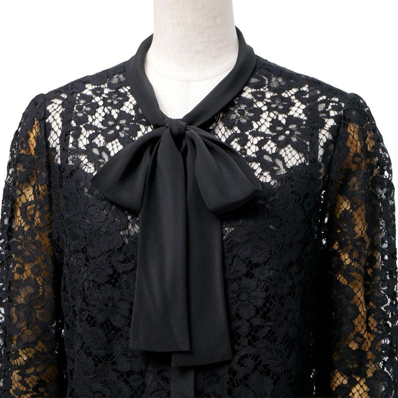 Dolce & Gabbana Dress Full Lace Satin Ribbon Thai