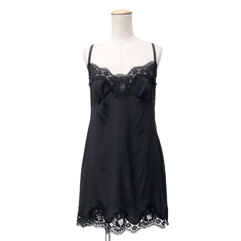 Dolce & Gabbana Dress Full Lace Satin Ribbon Thai