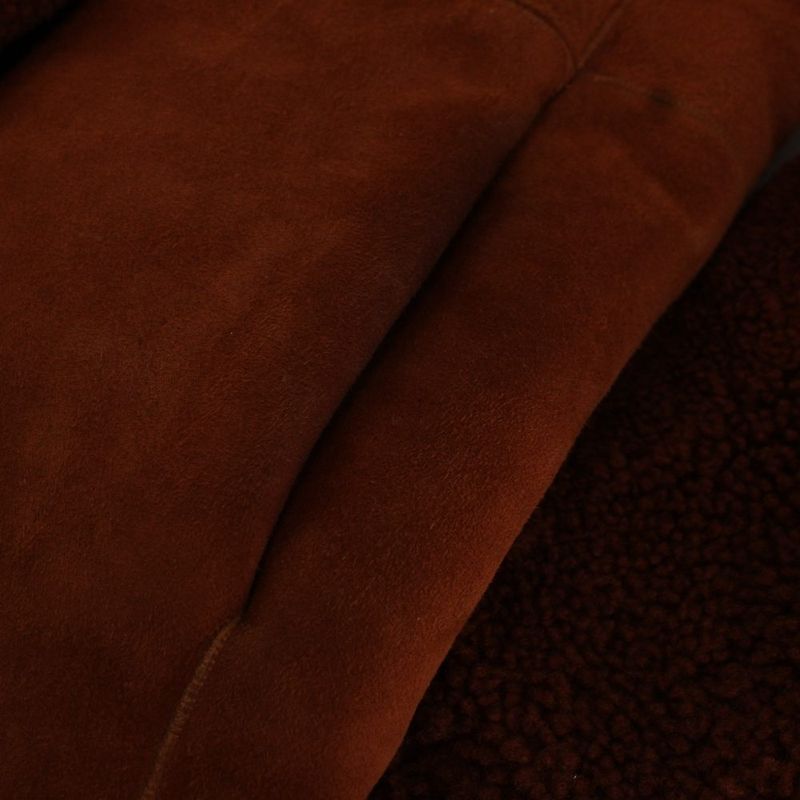 Balenciaga Mouton Coat Long Length 36 Brown