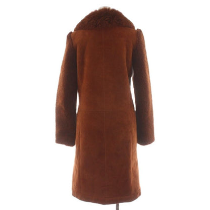 Balenciaga Mouton Coat Long Length 36 Brown