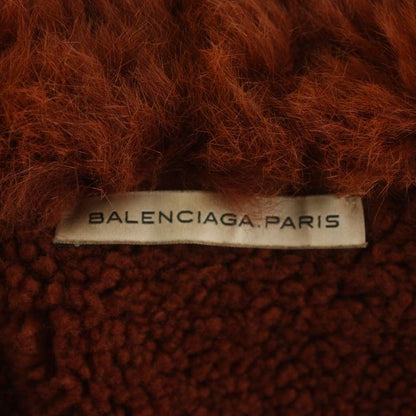 Balenciaga Mouton Coat Long Length 36 Brown