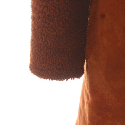 Balenciaga Mouton Coat Long Length 36 Brown