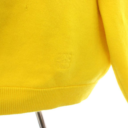Loewe Knit Sweater Crew Neck Long Sleeve Anagram Embroidery Cashmere S Yellow