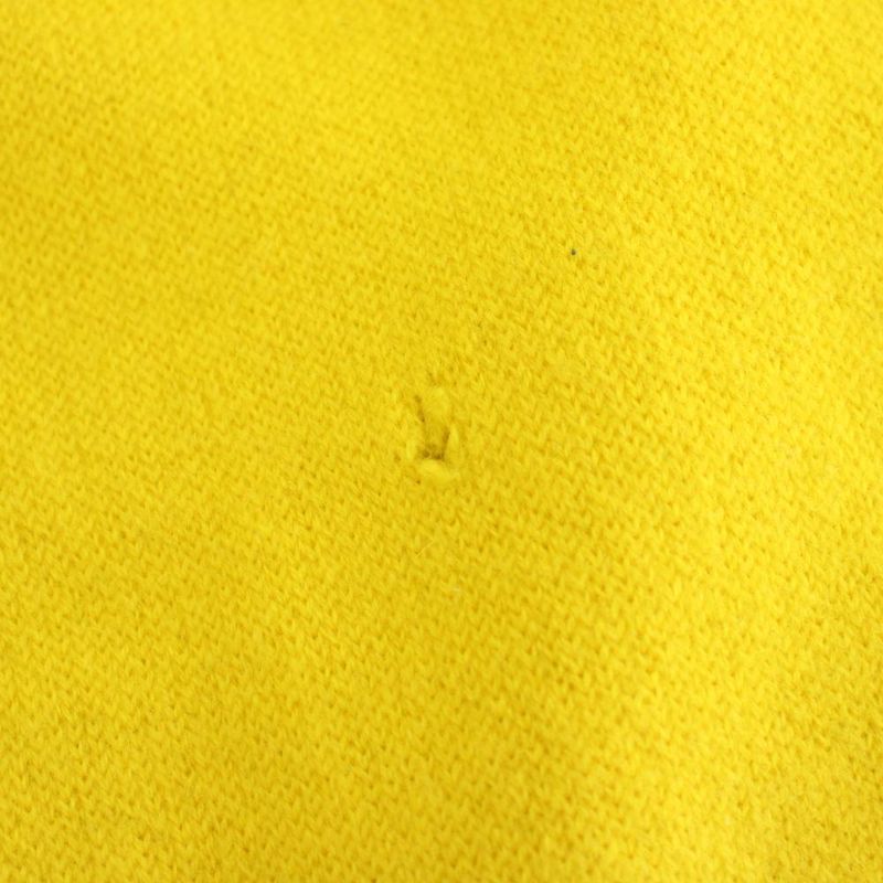 Loewe Knit Sweater Crew Neck Long Sleeve Anagram Embroidery Cashmere S Yellow