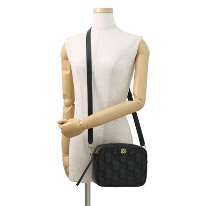 Gucci Shoulder Bag GG Matelasse Small Leather Black
