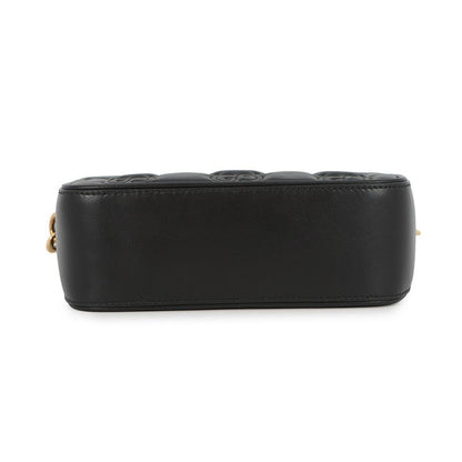 Gucci Shoulder Bag GG Matelasse Small Leather Black