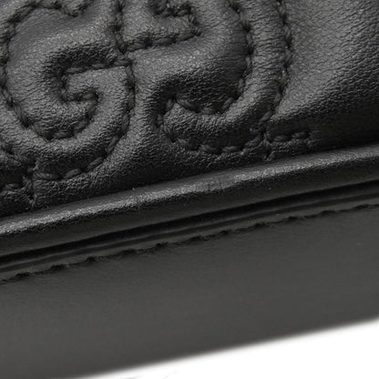 Gucci Shoulder Bag GG Matelasse Small Leather Black