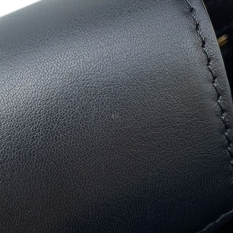 Louis Vuitton Handbag Calf Leather Capucines MM Noir Black