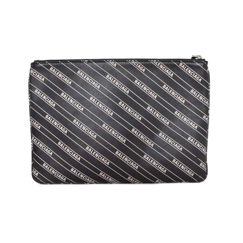 Balenciaga Clutch Logo Black