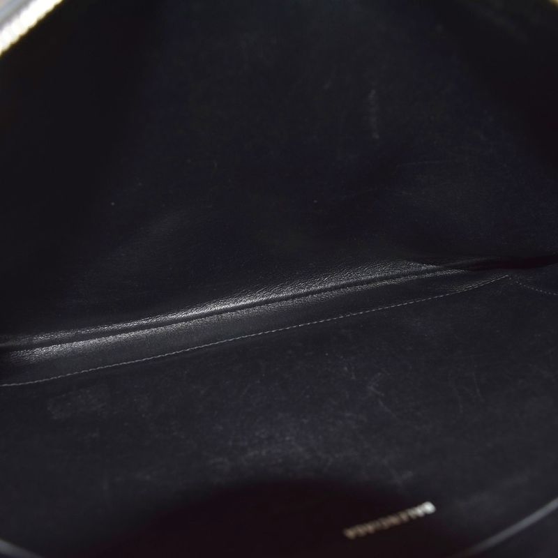Balenciaga Clutch Logo Black