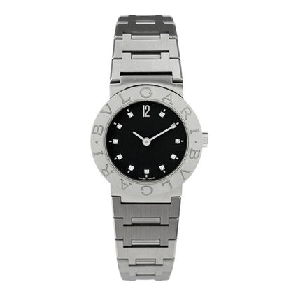 Bvlgari Diamond Watch SS Quartz Black