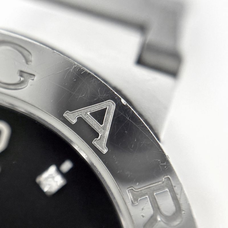 Bvlgari Diamond Watch SS Quartz Black