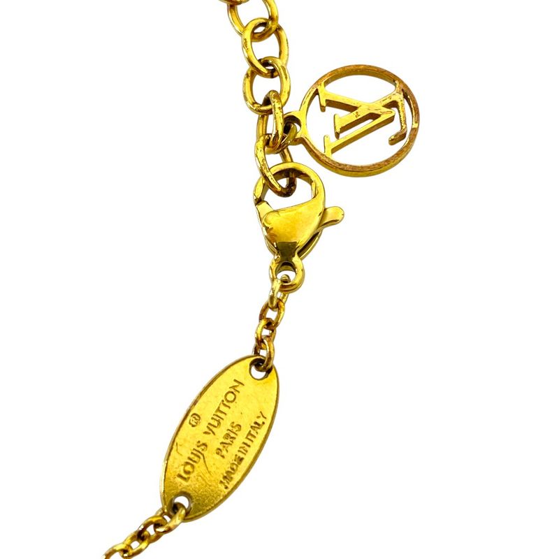 Louis Vuitton Bracelet L to Monogram Gold Silver