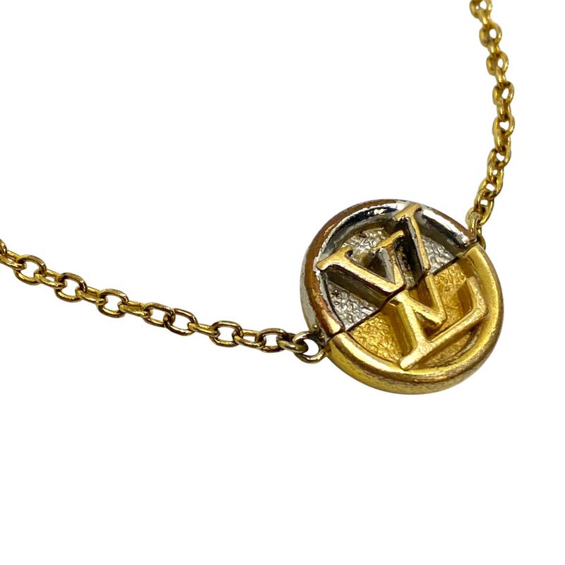 Louis Vuitton Bracelet L to Monogram Gold Silver